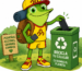 ranita reciclando